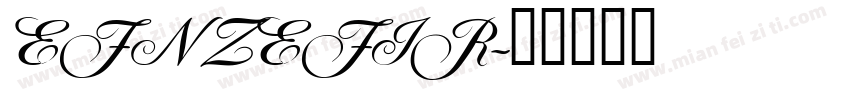 EFN ZEFIR字体转换